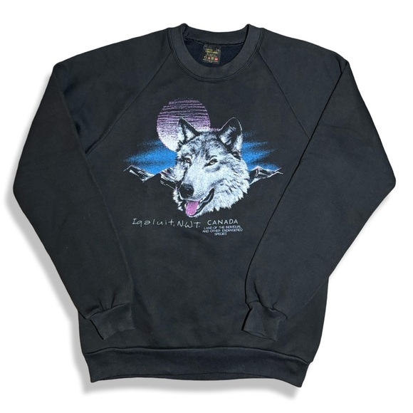American Vintage Other - Vintage 90s Wolf Crewneck Sweatshirt